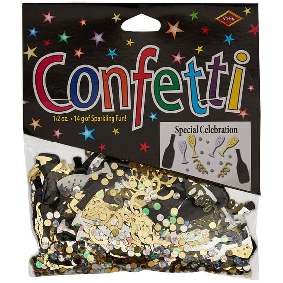 Beistle Multicolor Wine Party Cutout Plastic Confetti-1 Pack / .5oz
