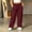 *Wine, variant on ClodeEU Women's Plus Size Elastic Waist Drawstring Sweatpants with Pockets ,Solid Color Casual Athletic Pants Beige,Women's Plus L