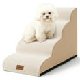 thumbnail image 1 of PetSafe Curved Dog Stairs – Foam Ramp for Small Pets, Non-Slip Ladder for Bed & Sofa with Waterproof Cover, 1 of 5