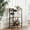 Brown, variant on Bar Cart, Home Bar Serving Cart, Drink Cart with 3-Tier Mirrored Shelf, Mobile Kitchen Shelf with Wine Rack, BC01BW033