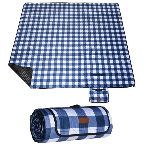 Manta exterior HX&OD, 200 x 200 cm, impermeable, plegable, azul