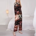 thumbnail image 3 of Kdxio Cute Cloud Panda Women's Pajama Sets Long Sleeve Button Down Sleepwear Nightwear Soft Pjs Lounge Sets-Large, 3 of 7