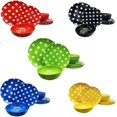 thumbnail image 2 of Italia Gifts & Frames 30203 11 in. Melamine Polka Dot Dinner Set, Yellow - 12 Piece, 2 of 2