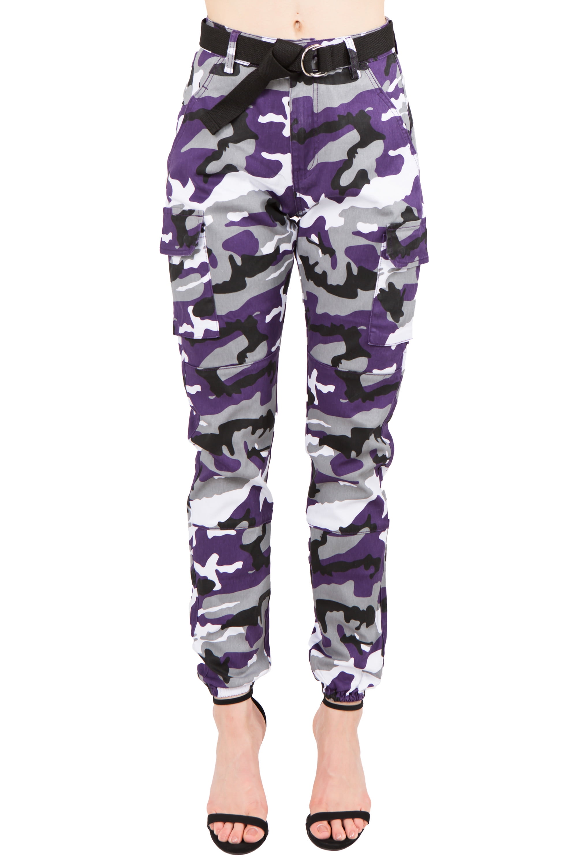 Love Moda Women's Slim Fit Camouflage Cotton Belted Jogger Pants (Olive,  Small, #Rjj2036) - Walmart.com