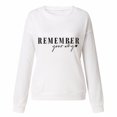 thumbnail image 4 of Lindreshi Sweatshirts for Women Clearance Women's Printed Round Neck Pullover Long Sleeved Casual Women's, 4 of 4