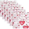 thumbnail image 6 of Dreamtimes Valentine's Day Love Heart Cloth Napkins Set of 4, Oversized Washable Reusable Polyester Dinner Table Napkins for Family, Restaurant, Party Decor, 20"x 20", 6 of 7