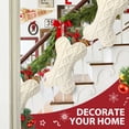 thumbnail image 2 of Pet Dog Christmas Stocking, Bone Shape Knit Christmas Stockings for Dog, Pet Stockings Hanging Christmas Decorations, 2 of 6