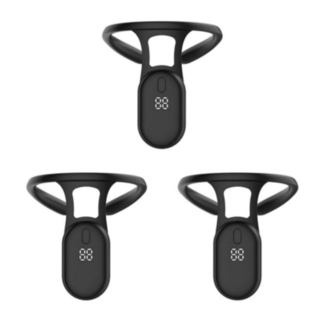 Justharion Adjustable Posture Neck Humps Corrector Comfortable Reduce Back Pain Easy To Wear Posture Corrector black 3Set