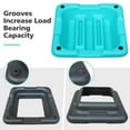 thumbnail image 5 of Height-Adjustable Step Aerobics Platform Fitness Equipment Stepper Trainer Exercise Step Platform with 4 Riser Red, 5 of 10