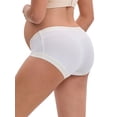 thumbnail image 2 of DARING DIVA Ice Silk Maternity Panties Under the Bump Briefs 3XL 1 Beige 1 White, 2 of 6