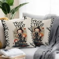 thumbnail image 2 of Outdoor Waterproof Pillow Covers Halloween Trick Or Treat Kids Wood House Decorative Throw Pillow Protectors,Tree Branch on Burlap Pillowcase Cushion Cases for Patio Sofa Garden Couch,20x20in,2 Pack, 2 of 9