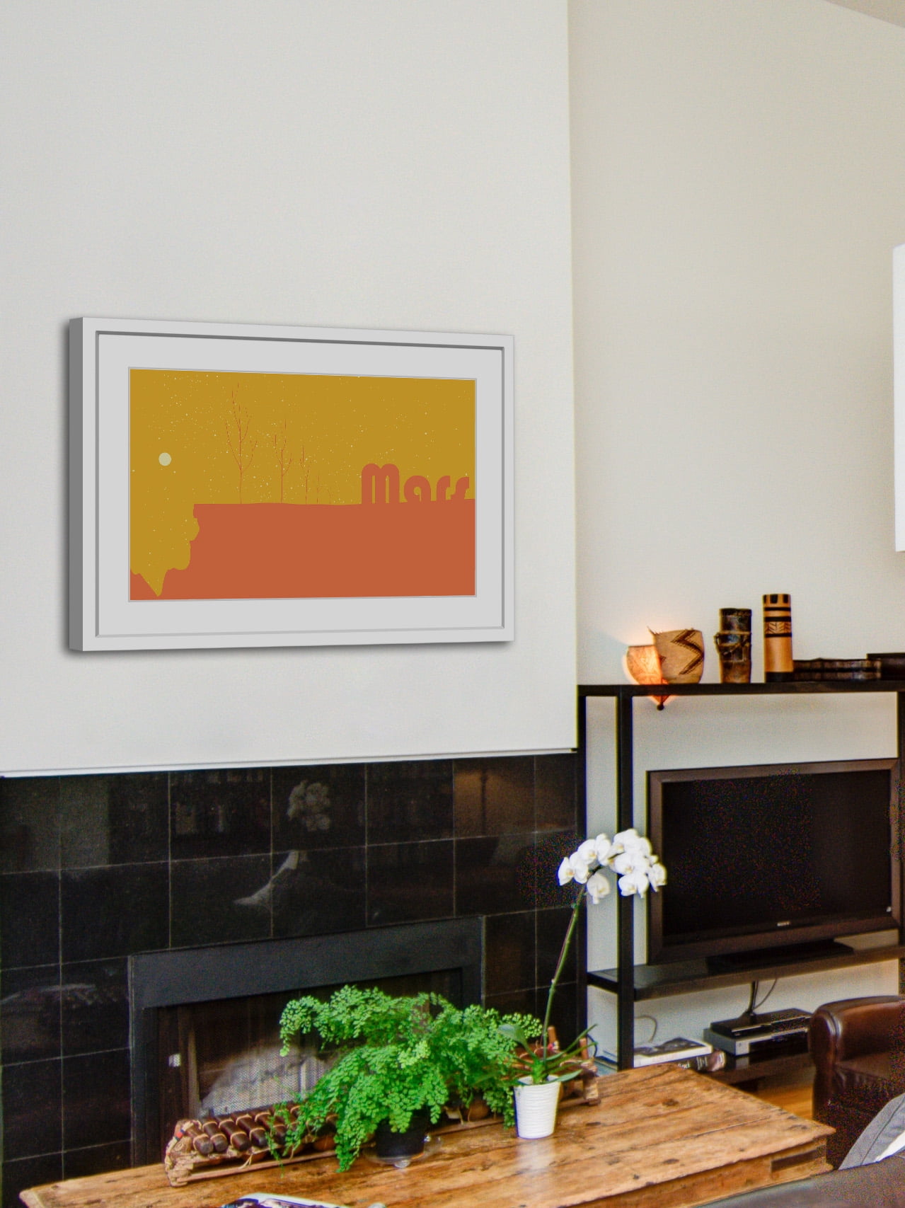 "Mars" Framed Painting Print
