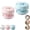 Blue+Pink, variant on 3-in-1 Retainer Case with Mirror & Cleaning Brush, Portable Aligner Soaking Cup & Storage Box, Drain Tray, Remover Tool, for Dentures & Travel Daily Care
