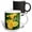 Multicolor, variant on 3drose, Tropical Flower Yellow Canna Lily Abstract, 11oz Two-tone Green Mug