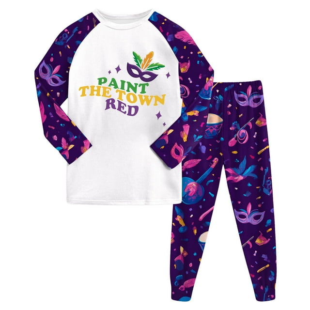 Huesdet Ensemble pour Tout-Petits Garçons et Filles Pantalon Long Régulier à Manches Longues Col Rond Imprimé 3D (3-4 Ans, Blanc)