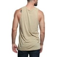 thumbnail image 5 of G-Style USA Men's Straight Hem Long Length Tank Top TT60 - Khaki - Small, 5 of 7