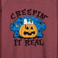 thumbnail image 3 of Peanuts - Creepin It Real Halloween - Women's Lightweight French Terry Long Sleeve Shirt, 3 of 6