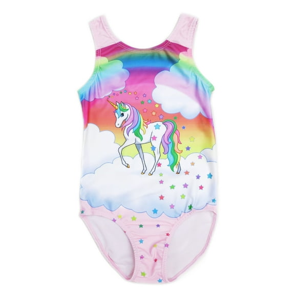 Wenchoice Pink Unicorn Rainbow Star Leotard XL(7-8Y)