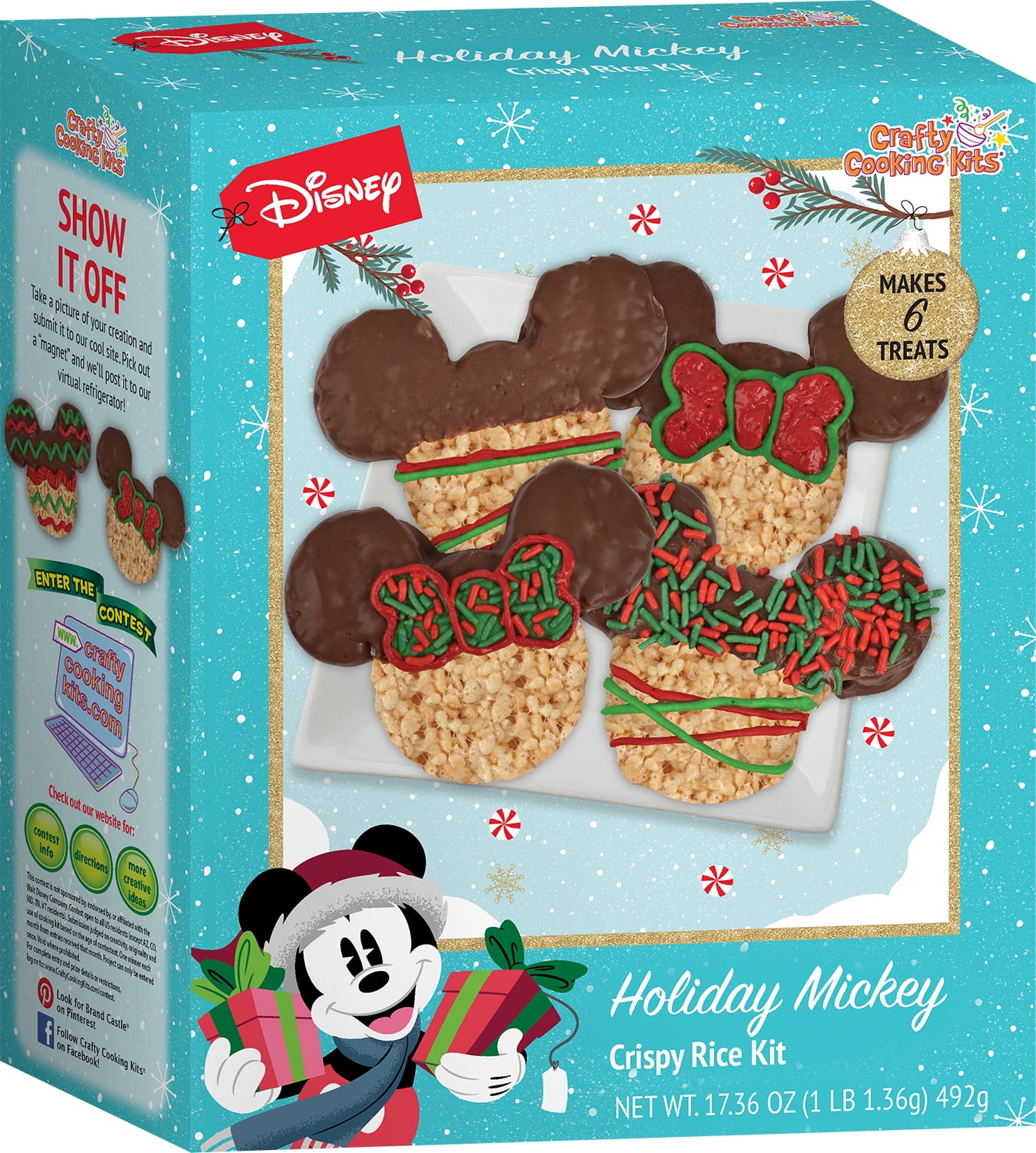 Disney Mickey Mouse Holiday Crispy Rice Baking Kit