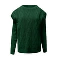 thumbnail image 6 of IROINNID Reduced Womens Sweater Round Neckline Pullover Sweater Solid Color Loose Mid-Length Long Sleeve Sweater Bottomed Sweater Top Top Sweater, 6 of 7