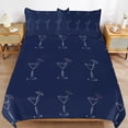 thumbnail image 6 of 3 Pcs Soft Bedding Set, Includes 1 Duvet Cover with Zipper And 2 Pillow Shams,Martini Cocktail Glass Twin(86"x70"), 6 of 8