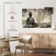 thumbnail image 5 of Elephant Stock Bw Thai Buddha Wall Art - Horizontal Canvas Wall Art - Living Room Wall Decor - Religion And Spirituality Canvas - Gray And Beige Decor - 39" x 26", 5 of 8