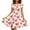 Pink Heart Bow, variant on FKELYI Pink Heart Bow Women Dresses Size 4XL Durable Women Dress Long Sleeve Elegant Elastic Swing Skater Midi Dress for Valentine's Day
