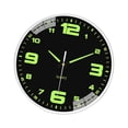 thumbnail image 3 of Reloj de pared decorativo, creativo, de fácil lectura, sencillo y moderno, para colgar en el interior, para oficina, dormitorio Grandes números negros, 3 of 9