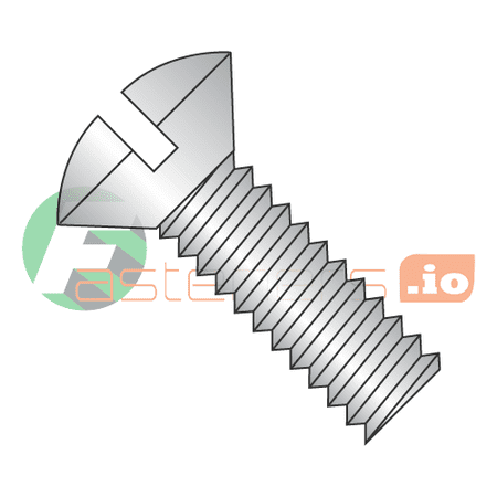 

1/4-20 x 2 Machine Screws / Slotted / Oval / 18-8 Stainless Steel (Quantity: 500 pcs)