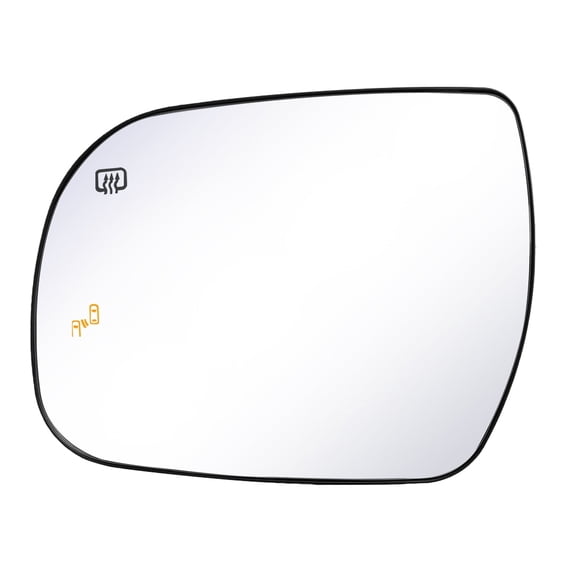 Driver Side Replacement Mirror Glass Compatible with 2013-2020 Toyota Sienna - Heated with Blind Spot Detection, w/o auto dimming, 87906-08090, LH