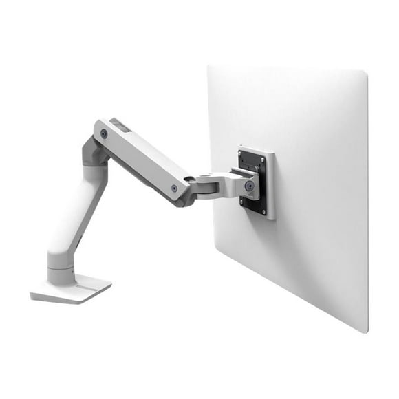Ergotron HX Desk Monitor Arm - Mounting kit (articulating arm, desk clamp mount, grommet mount, pivot, mounting hardware, extension part) - for monitor - aluminum - polished aluminum - screen size: up to 42" - desktop