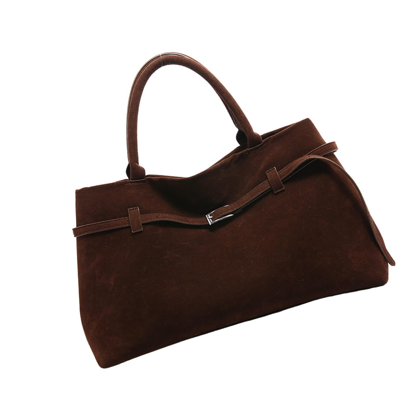 yuksok Tote Bag for Women Large Vintage Hobo Handbag Top Handle Bag Suede Bag