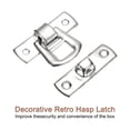 thumbnail image 4 of Uxcell 2 Pack Hasp Clasp Latch Lock, 30 x 18mm Decorative Retro Toggle Latch, Silver, 4 of 6