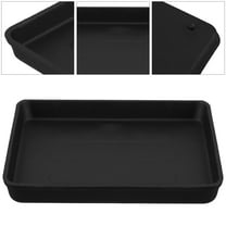 SOPOTUTU Black Cast Iron Barbecue Tray for Outdoor Grilling Steak Vegetables and Seafood