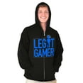 thumbnail image 4 of Legit Gamer Video Games Nerdy Geeky Zip Hoodie Sweatshirt Men Brisco Brands S, 4 of 6