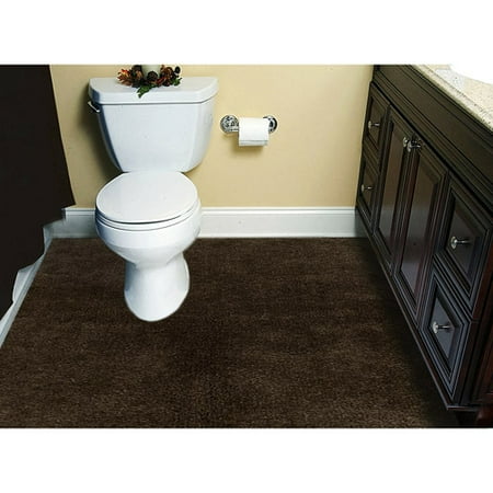 Customizable 5'x6' Plush Wall-to-Wall Bathroom Carpeting