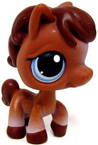 3pcs/Lot  littlest pet shop LPS Brown Cream Horses Kid Toy Gift 