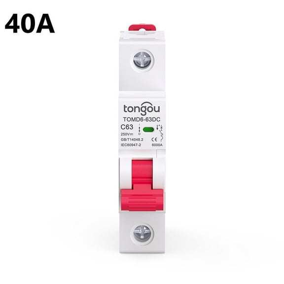 Dreamhall 1P 40A Solar Circuit Breaker Dc for Mcb for Pv -Pole Dc Disconnect Switch