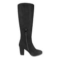 thumbnail image 2 of DREAM PAIRS Women Suede/Pu Classic Chunky Heel Platform Knee High and Up Boots MIDLEG BLACK Size 11, 2 of 5