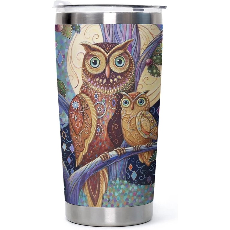 Owl Mandala Engraved YETI Rambler Tumbler Engraved Tumbler Engraved YETI Cup  Owl Gift Mug Owl Decor Owl Lover Cute Owl 