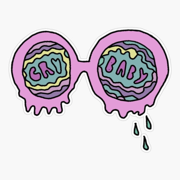 Beach Bunny Crybaby Music Style Sticker