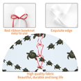 thumbnail image 4 of Sikiie Sea Turtle 30-48 inches {designName} Print Christmas Tree Skirt Snowman Xmas Tree Skirt with Edge Christmas Decorations for Holiday Party36", 4 of 7