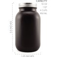 thumbnail image 6 of Darware Black Chalkboard Mason Jars (Quart Size, 2-Pack); Black-Coated Blackboard Surface Glass Jars for Arts and Crafts, Gifts, and Rustic Home Decor, 6 of 10