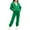 Green, variant on Xdegoge Boys Girls Sweastuits Sets Long Sleeve Zip Up Hoodies Elastic Waisted Joggers with Pockets Solid Color Casual Loose Athletic Trendy 2 Piece Outfits, 5-13 Years