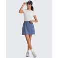 thumbnail image 7 of G4Free Smoofit Modal Soft A Line Skirts for Women - 15" Elastic Wasitband Summer Casual Lounge Skirt with 2 Side Pockets, 7 of 7
