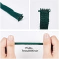 thumbnail image 3 of Flat Polyester Cord Hollow Braid Cord Dark Green 7x1mm 100m/roll, 3 of 7