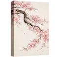 thumbnail image 6 of Canvas Print Japanese Cherry Blossom Branch Wall Art Elegant Sakura Botanical Decorative for Living Room Bedroom - 12"x18", 6 of 8