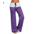 thumbnail image 1 of Pantalones de yoga Pantalones deportivos de pierna ancha para mujer Pantalones de exterior de secado rápido, Morado, S sidaley AP001584-16, 1 of 7