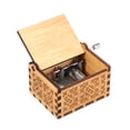 thumbnail image 1 of Amdohai Wood Music Box Mini Vintage Engraved Hand-Operated Musical Box Birthday Christmas Valentine's Day Exquisite Gift, 1 of 9