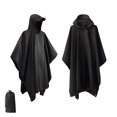 thumbnail image 6 of Kilaqueen Hooded Rain Poncho for Adults Hiking Camping Portable Waterproof Lightweight Rain Coat for Men Women Reusable Rain Jacket for Emergency Outdoor, 6 of 9